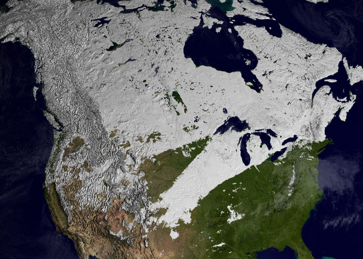 North America Snowcover Winter